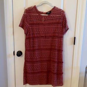 Anthropologie lace dress size medium.